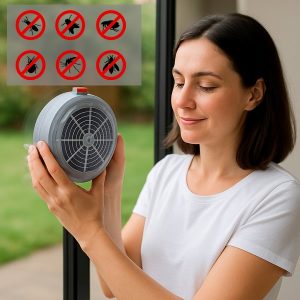 Solcelledrevet insektfanger til vinduer - UV-lys, 8 timers driftstid | BUZZORA
