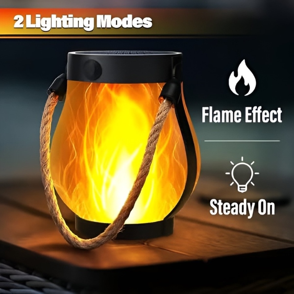 FLAMLUX solarlanterne lysindstillinger