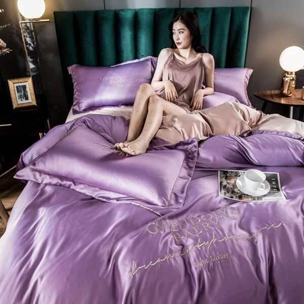 SILKSTAR satin sengetæppe