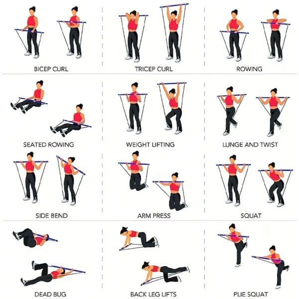 TONEBAR Pilates-stang