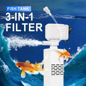 Støjsvagt akvariefilter - 3-i-1, 650 L/h | FILTPRO
