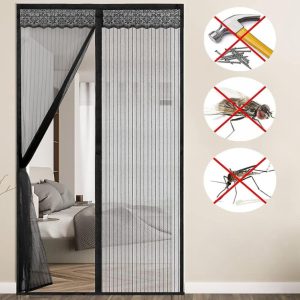 Magnetisk myggenet til dør, selvlukkende | INSECTPROTECT