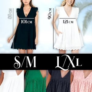 Løst sommerkjole i blonde | BELLACHIC